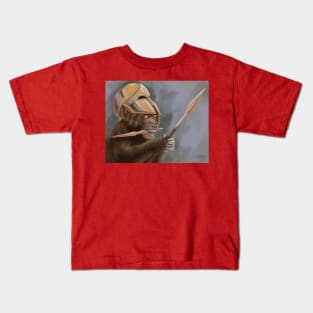 Warrior monkey Kids T-Shirt